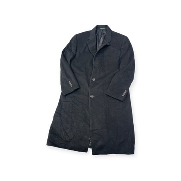 Wełniany czarny płaszcz męski Lauren Ralph Lauren 42