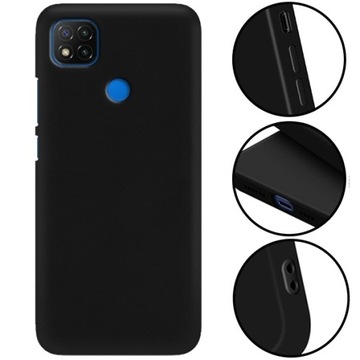 ETUI MATOWE CZARNE do XIAOMI REDMI 9C Case Smooth