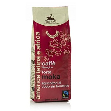 ALCE NERO Kawa arabica/robusta strong mielona (250
