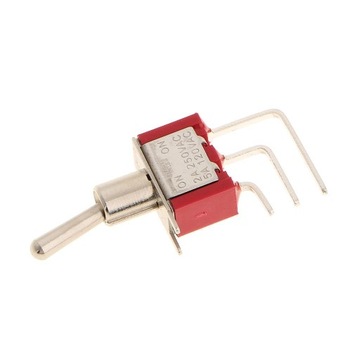 5 sztuk On/On SPDT Mały Mini Przełącznik 3 PIN Czerwony