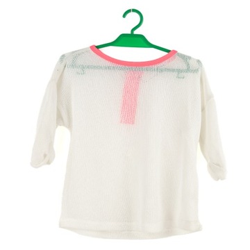 BLUZKA DZIECIĘCA RIVER ISLAND BIAŁA SIATECZKA 104