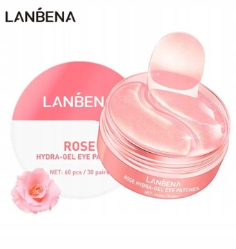 LANBENA МАСКА ДЛЯ ГЛАЗ ГИДРОГЕЛЬ ГЕЛЕВЫЕ ПОдушечки ГИАЛУРОНОВАЯ КИСЛОТА 60 ШТ.
