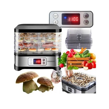 СУШИЛКА ДЛЯ ФРУКТОВ И ОВОЩЕЙ 500 Вт XL, большой ЖК-дисплей