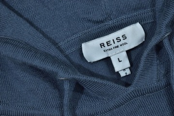 REISS Extra Fine Wool Wełniana Bluza z Kapturem Męska L