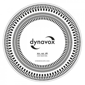 Szablon kalibracji DYNAVOX + dysk stroboskopowy