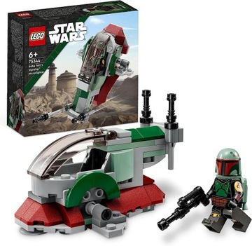 LEGO 75344 Star Wars Mikromyśliwiec kosmiczny Boby Fett klocki