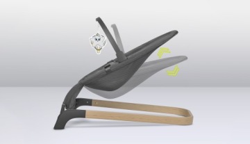 Кресло-качалка Lionelo June Air Grey Graphite