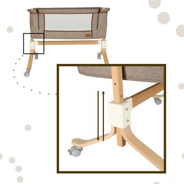 ДОПОЛНИТЕЛЬНАЯ КРОВАТЬ ДЛЯ МЛАДЕНЦЕВ И ДЕТЕЙ, ДЕРЕВЯННАЯ