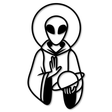 KOSMITA UFO OBRAZ AŻUROWY DEKORACJA ŚCIENNA PANEL OZDOBA ŚCIENNA OBRAZY 3d