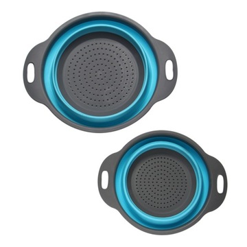 AG659J СИЛИКОНОВЫЙ ДУРШРУГ. СКЛАДНЫЕ 2 ШТ. СИНИЕ