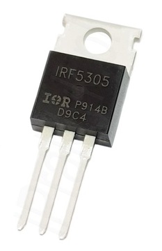 IRF5305 P-MOSFET Silny Tranzystor PNP P-ch 55V/31A