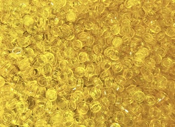 Lego 98138 Tile Round 1X1 T. Yellow 100 Szt