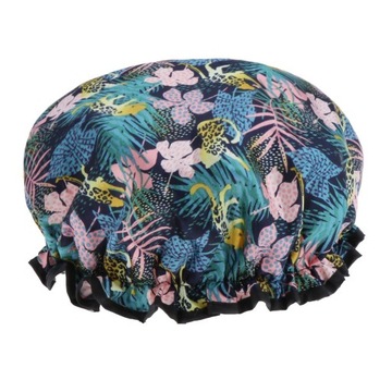 Водонепроницаемая двухслойная шапочка для душа, защита от воздуха, ванна для взрослых H