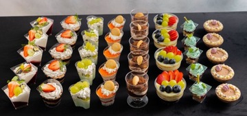 FINGERFOOD десертные квадратные чашки 120мл с крышкой