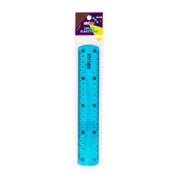 LINIJKA 20 CM ELASTYCZNA STRIGO NIEBIESKA