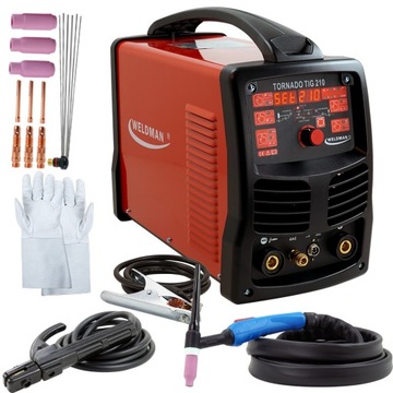 Spawarka inwertorowa WELDMAN TIG 210 HF AC DC