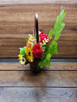 Букет подарочная корзина, Ароматические цветы из мыла