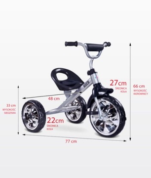 ВЕЛОСИПЕД YORK TOYZ CARETERO TRIKE Серый