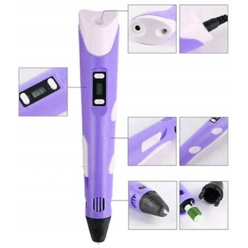 ШАБЛОНЫ РУЧКИ ДЛЯ 3D ПРИНТЕРА + ВСТАВКИ PCL 50M 50-60C НАБОР ДЛЯ ДЕТЕЙ