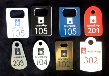 Брелоки для гостиниц ДВУХСТОРОННИЕ НОМЕРА 10 ШТ.