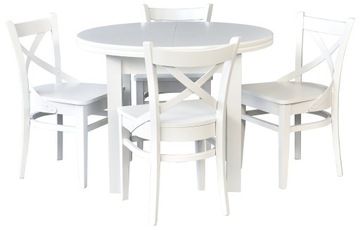 Набор раздвижных столов KAROL и 4 стула KRZYŻAK НОВЫЙ продукт Цвета PL