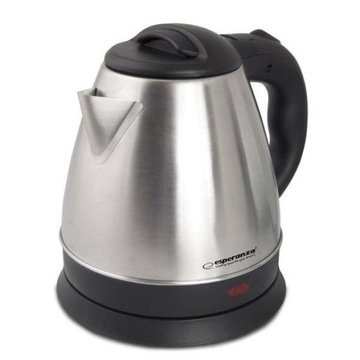 CZAJNIK ELEKTRYCZNY BEZPRZEWODOWY STALOWY 1L 1350W INOX MAŁY