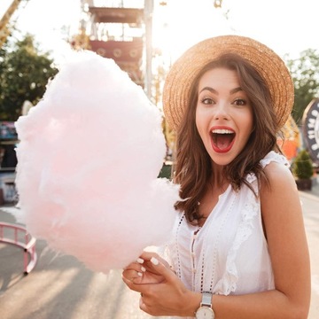 Cukier do waty cukrowej Hopser Food Fun wisniowy