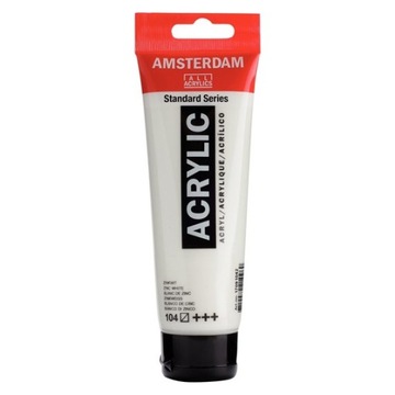 FARBA AKRYLOWA 120ML TALENS AMSTERDAM 104 BIAŁY