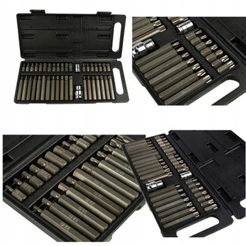 KLUCZE TRZPIENIOWE TORX 40 ELEMENTÓW ZESTAW WALIZKA HEX SPLINE STAL CRV