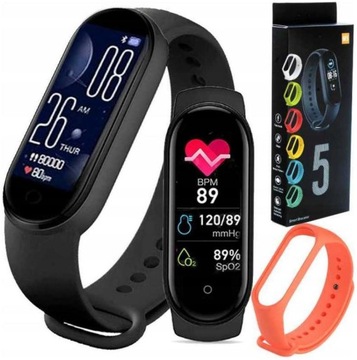M5 SMARTBAND OPASKA SPORTOWA PULSOMETR SMARTWATCH