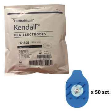 Elektrody żelowe EKG Kendall 57 x 34 mm op. 50 szt. test wysiłkowy H91SSG