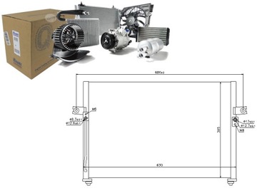 NISSENS KONDENZÁTOR KLIMATIZACE HYUNDAI H 150 2.5 D