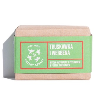 CZTERY 4 SZPAKI Truskawka i Werbena mydło peeling