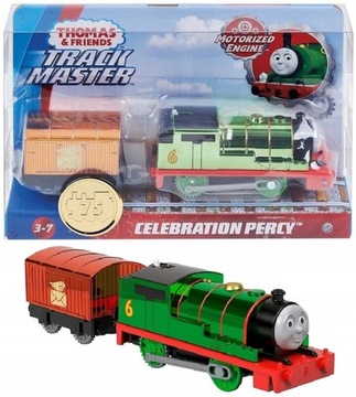 Lokomotywa Trackmaster Thomas Percy Piotruś Piotrek + wagonik