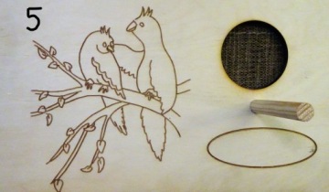 скворечник для нимф попугаев среднего размера + БЕСПЛАТНО