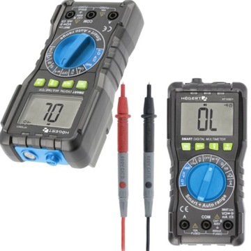 Multimetr Miernik cyfrowy Prądu Uniwersalny LCD True RMS SMART Hoegert