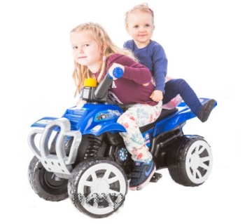 SUPER QUAD НА ПЕДАЛЯХ С ПРИЦЕПОМ 3 цвета БЕСПЛАТНО