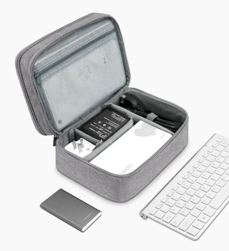 KOSMETYCZKA PODRÓŻNA MĘSKA ORGANIZER NA KABLE KOSMETYKI ETUI TORBA 2w1 K18