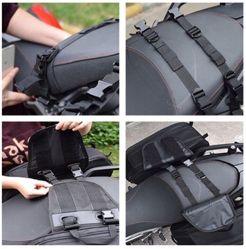 Универсальные боковые сумки для мотоциклов 36-58л, водонепроницаемые.