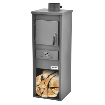 PIEC STALOWY KOMINEK KOZA HECHT SPARKLIS KLASA A MOC57kW WYŁOŻONY SZAMOTEM