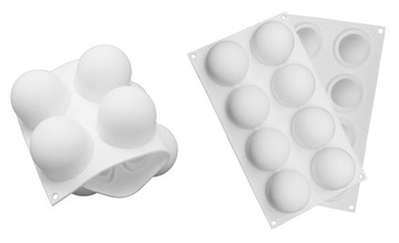 СИЛИКОНОВАЯ ФОРМА ШАРИКИ ШАРИКИ ПОЛУСФЕРЫ МИНИ-ПОРЦИИ 8x