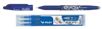 PILOT ZESTAW DŁUGOPIS + WKŁADY WYMAZYWALNE 0,7