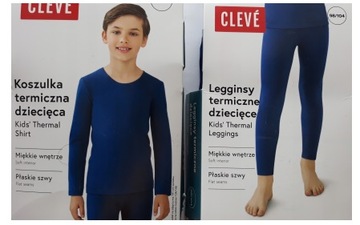 Dziecięca bielizna termiczna koszulka + legginsy- roz. 98/104