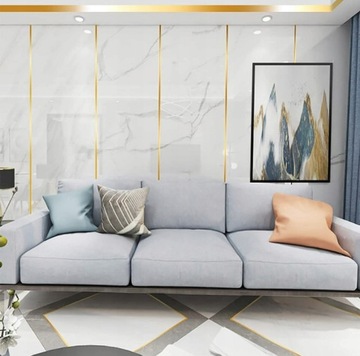 Лента декоративная декоративная, самоклеящаяся INOX 50м, ЗОЛОТО матовое, 10мм