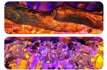 Настенный электрический камин со светодиодной подсветкой ROYAL 65 дюймов – хит