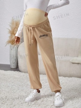 SHEIN СПОРТИВНЫЕ БРЮКИ ДЛЯ МАТЕРИАЛОВ БЕЖЕВЫЕ L 248