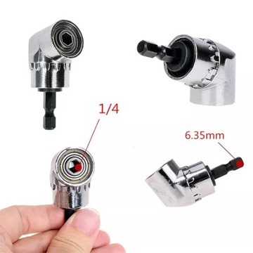 ADAPTER KĄTOWY NASADKA UCHWYT WKRĘTARA KOŃCÓWK HEX