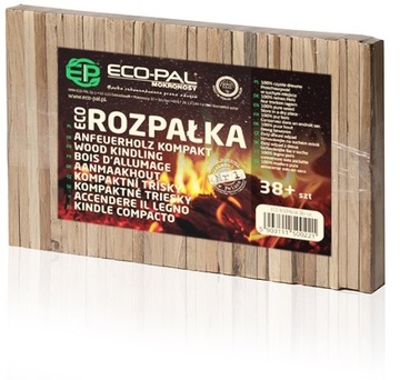 Eco rozpałka drzewna opakowanie 38 szt Eco-Pal