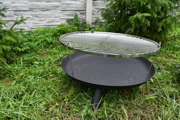 PALENISKO OGRODOWE STALOWE GRUBE NA OGNISKO KOCIOŁEK 60CM GRUBOŚĆ AŻ 2 MM!