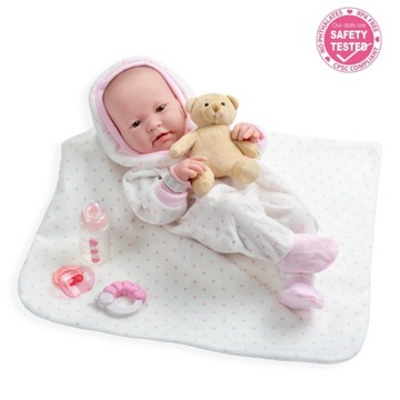 Lalka dziewczynka z akcesoriami i maskotką - 43cm
